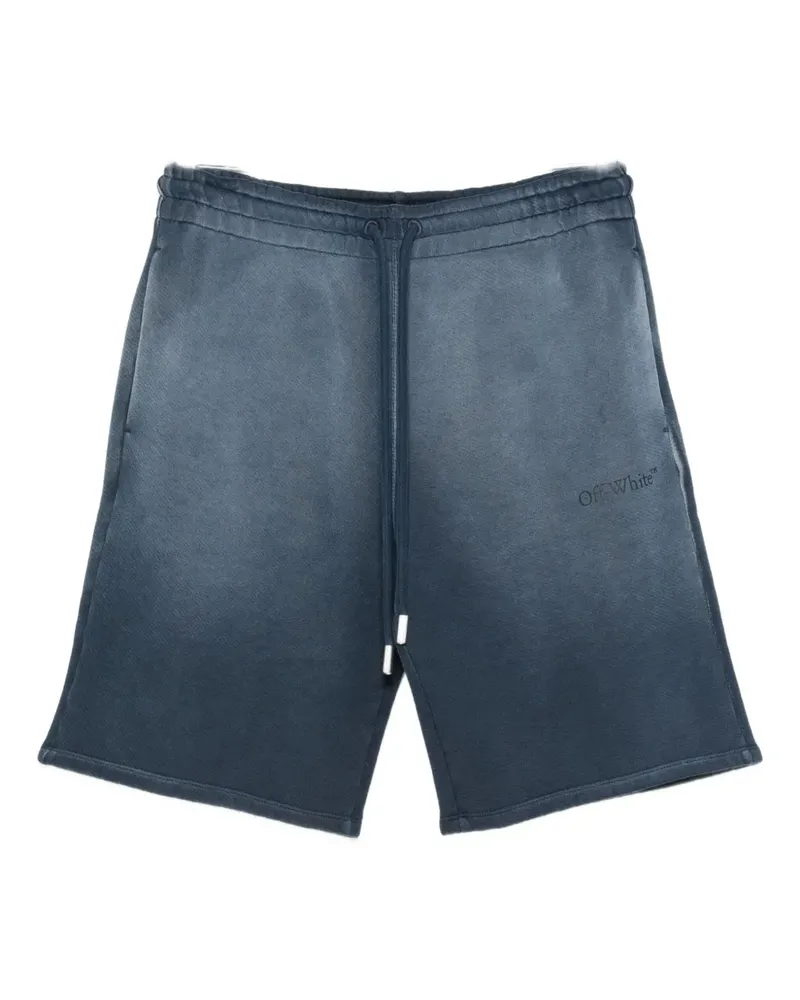 OFF-WHITE drawstring ombre-effect shorts - Blau Blau