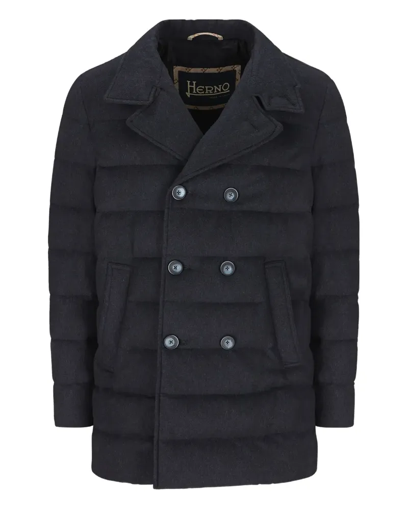 Herno Gefütterte Cabanjacke - Blau Blau