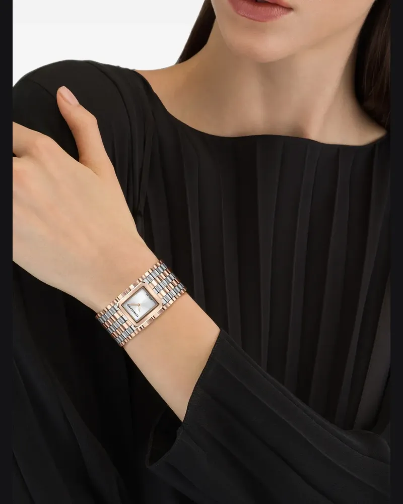 Ferragamo Manchette Armbanduhr 21,5mm - Silber Silber