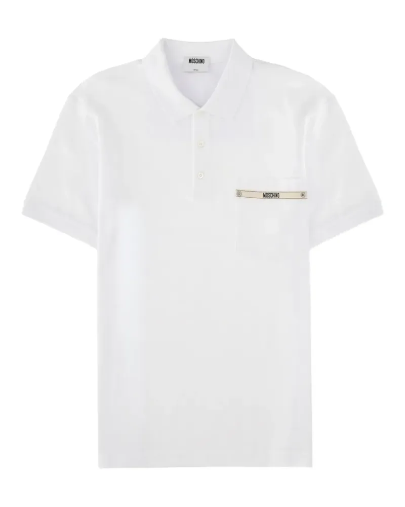 Moschino logo-detail polo shirt - Weiß Weiß