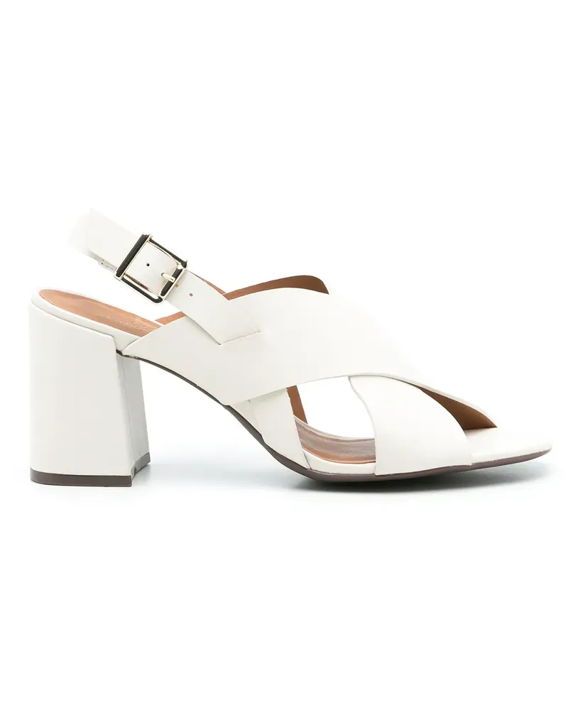 Sarah Chofakian Highway Sandalen 85mm - Weiß Weiß