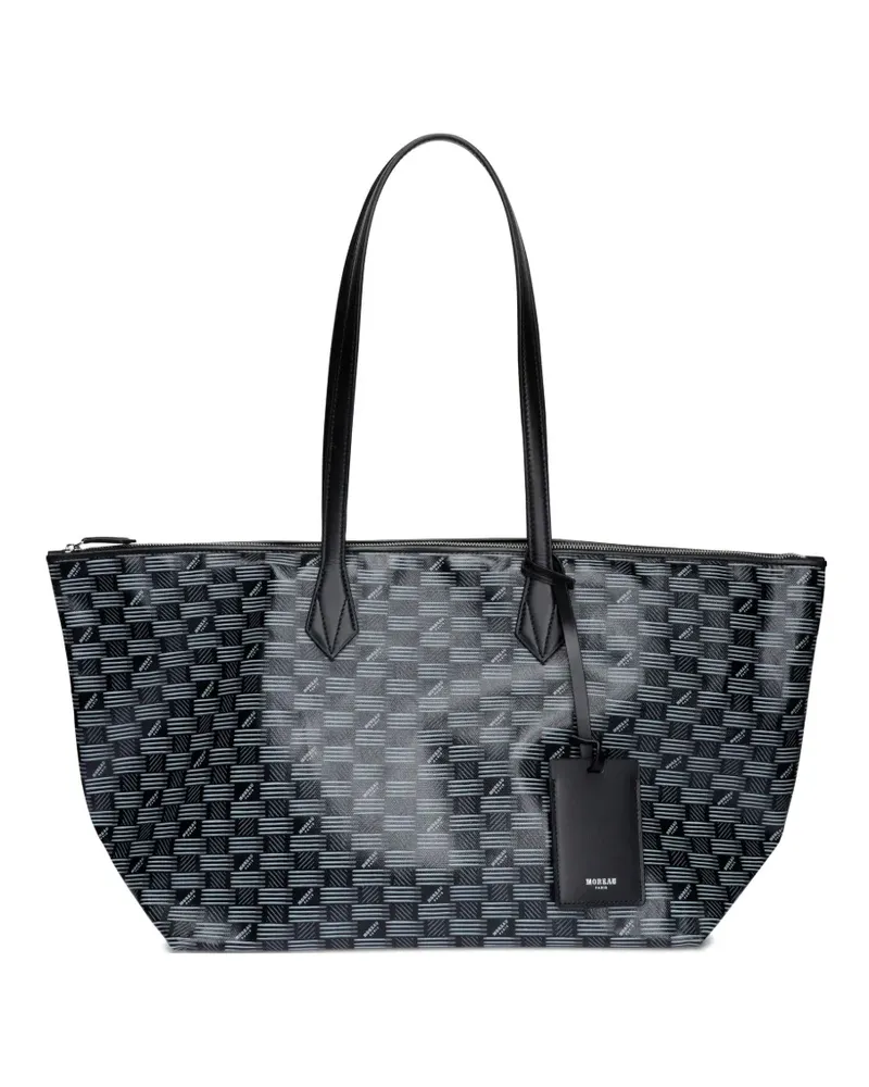 Moreau Paris Saint Tropez patterned tote bag - Schwarz Schwarz