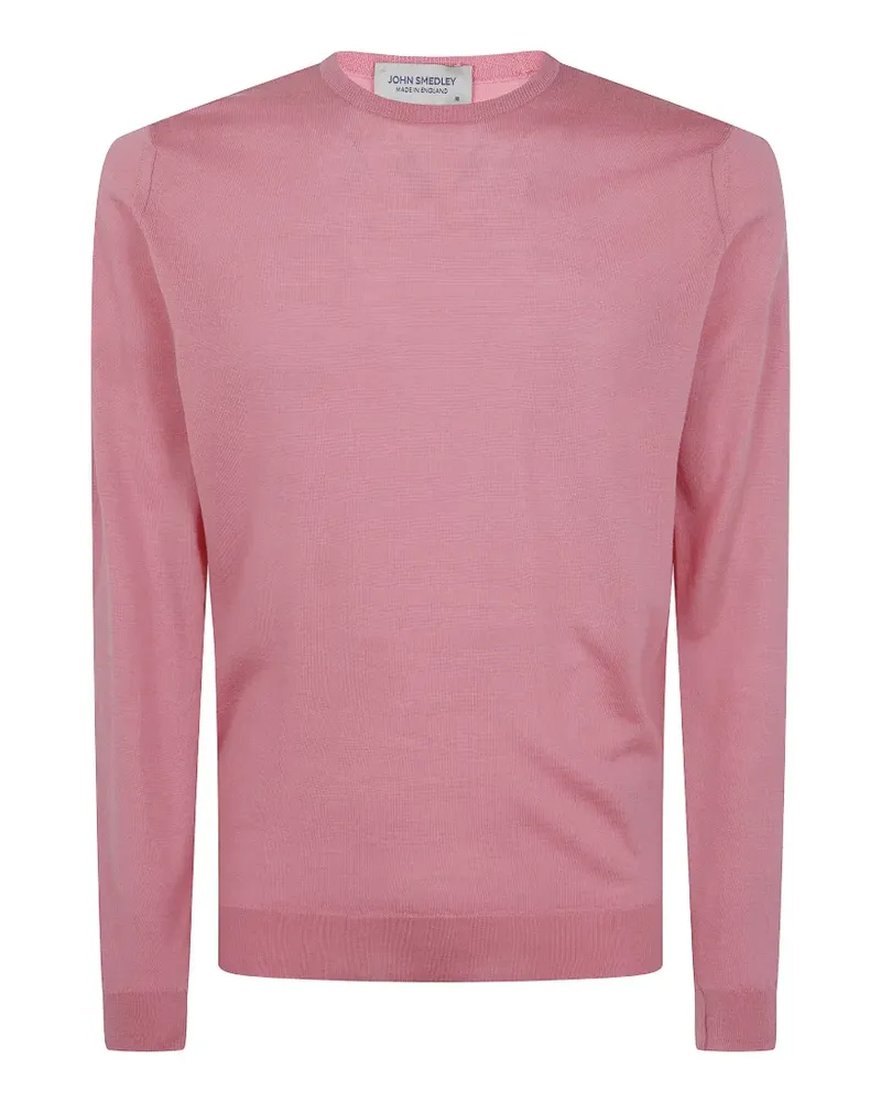 John Smedley Lundy T-Shirt aus Feinstrick - Rosa Rosa