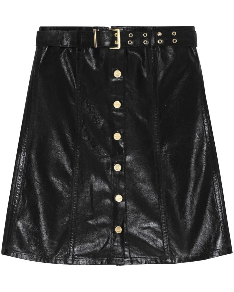 Ganni Corsage aus Denim - Schwarz Schwarz