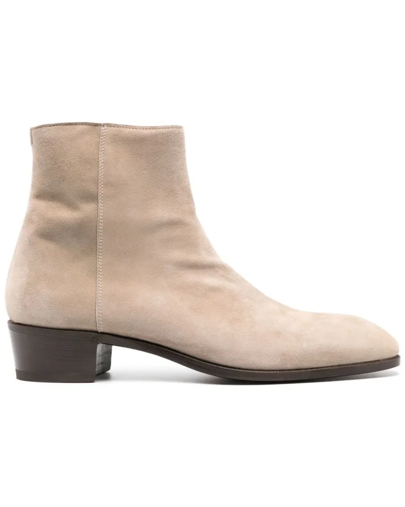 LARDINI Stiefel aus Wildleder 45mm - Nude Nude