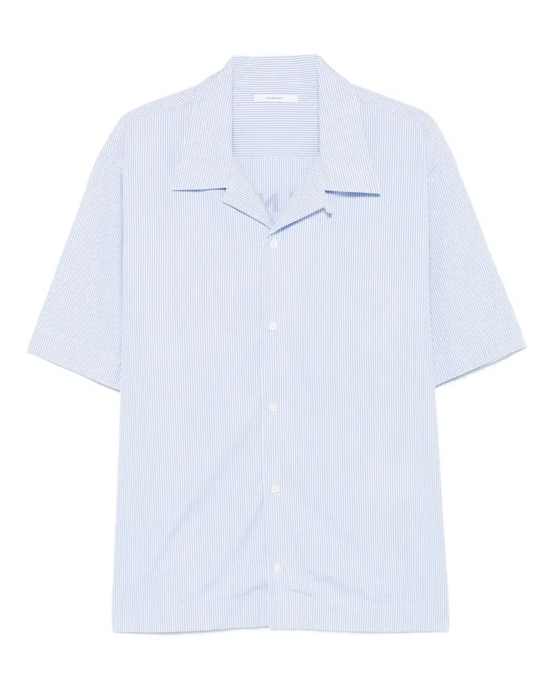 Givenchy Bowlinghemd mit Nadelstreifen - Blau Blau