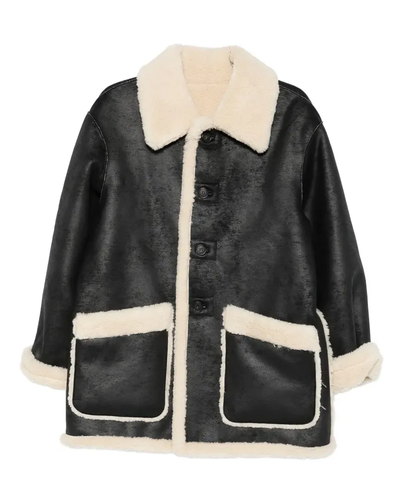 Dunst faux-leather jacket - Schwarz Schwarz