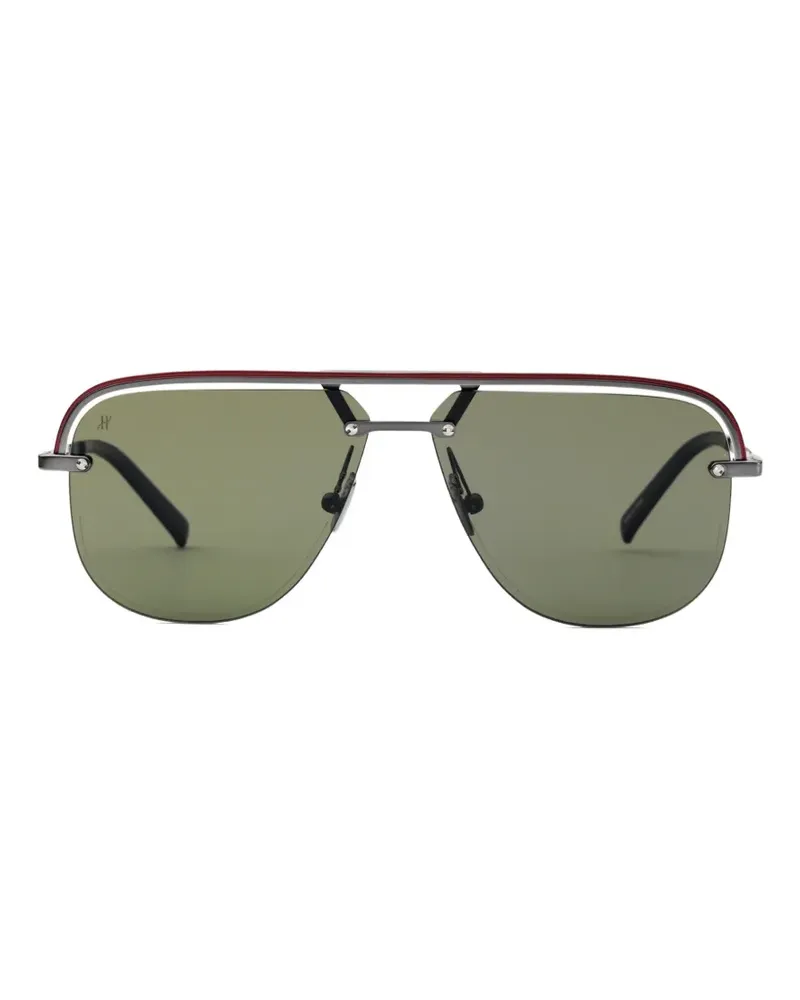 Hublot double-bridge pilot sunglasses - Grau Grau