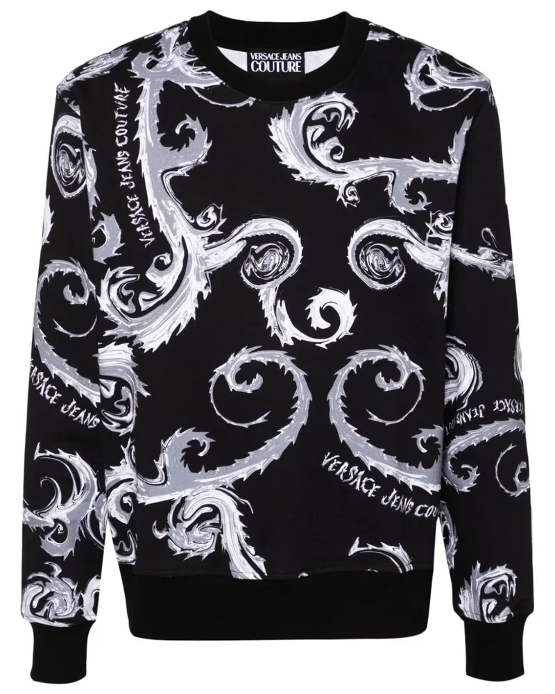 Versace Jeans Chromo Couture Sweatshirt Schwarz