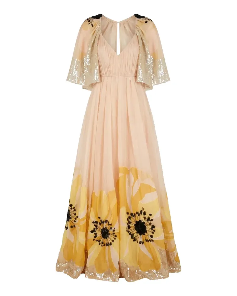 Valentino Garavani Kleid mit Pailletten - Nude Nude