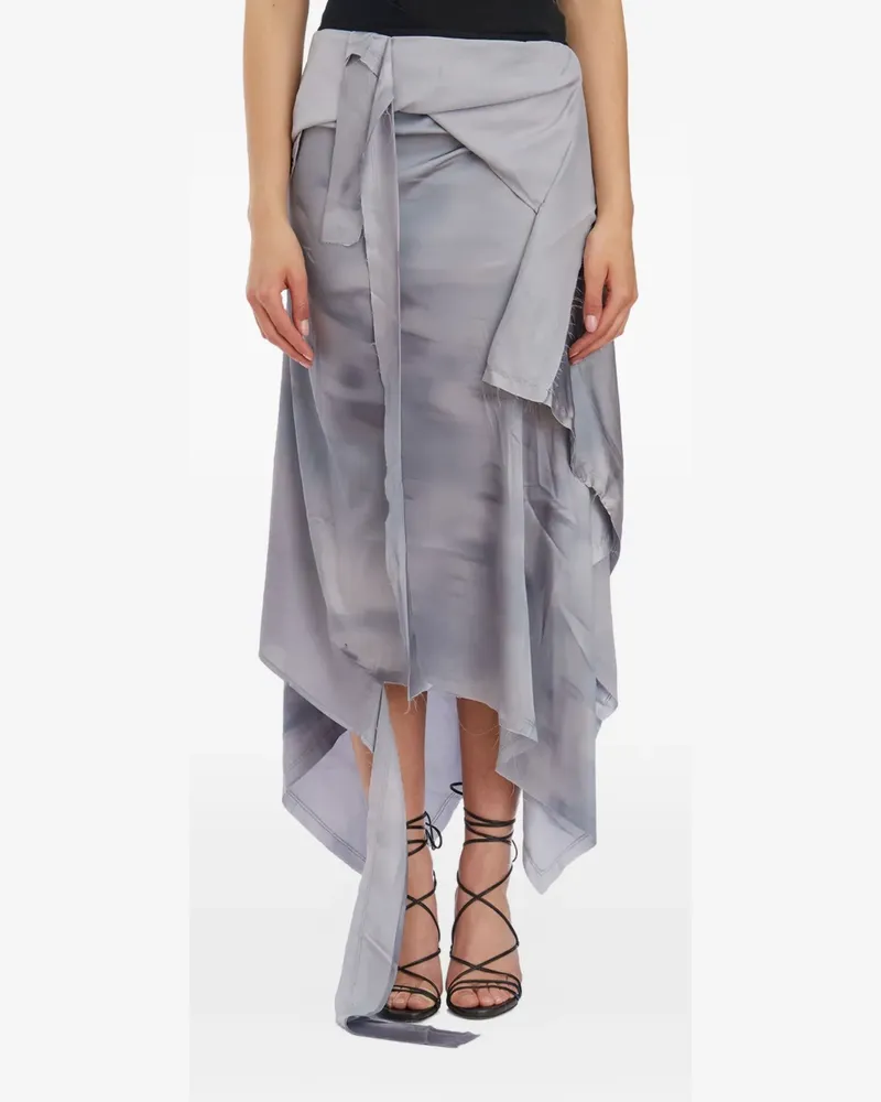OTTOLINGER draped midi skirt - Grau Grau