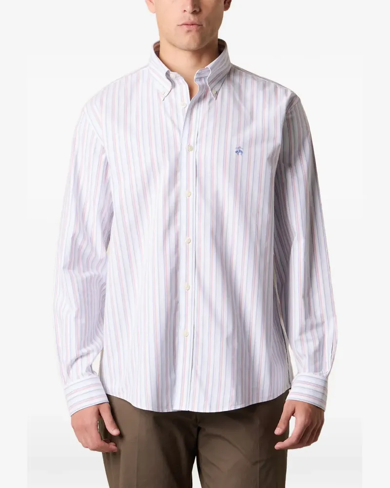 Brooks Brothers Gestreiftes Hemd Rot