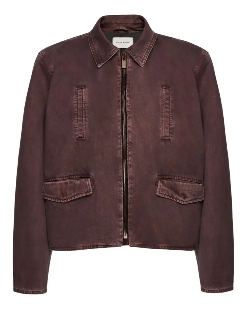 Magda Butrym Jeansjacke mit Reißverschluss - Braun Braun