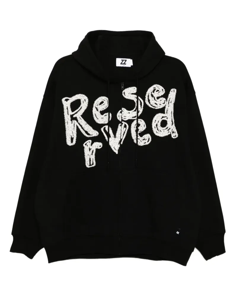 Izzue Hoodie mit Stickerei - Schwarz Schwarz