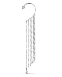 Jimmy Choo Ear Cuff mit Kristallen Silber