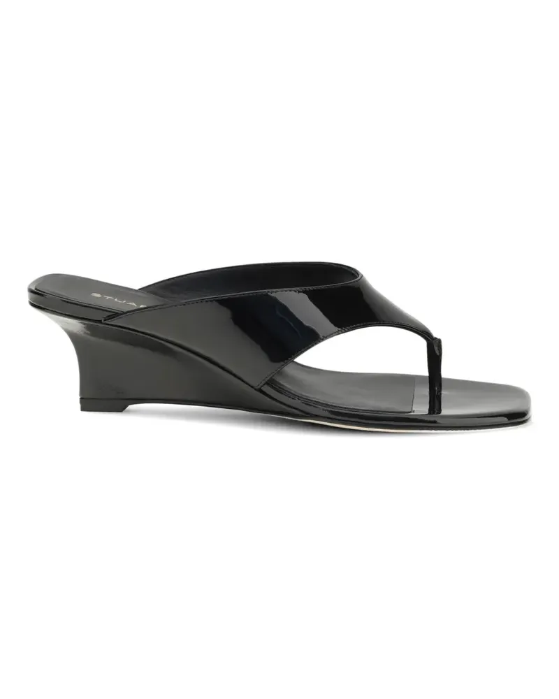 Stuart Weitzman Vinnie Wedge-Sandalen - Schwarz Schwarz