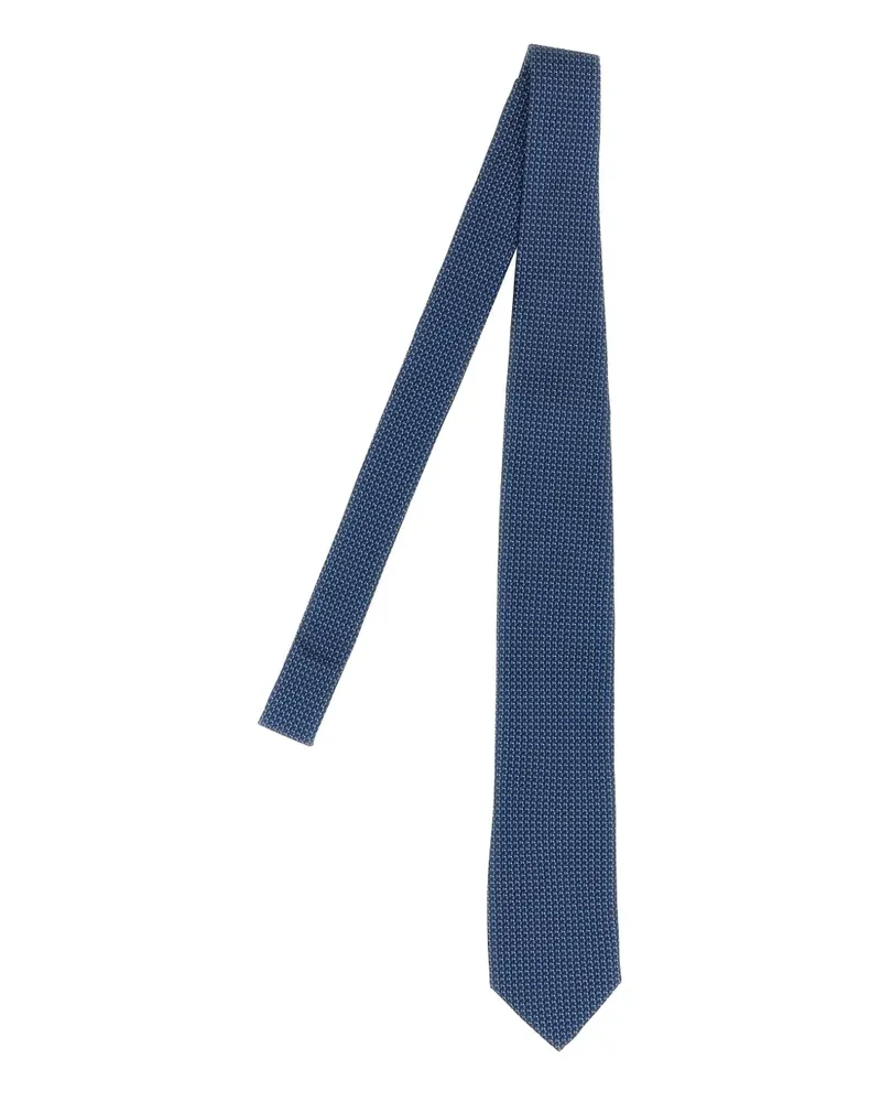 Pal Zileri patterned silk tie - Blau Blau