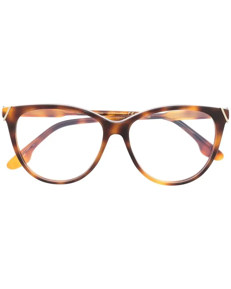 Victoria Beckham Cat-Eye-Sonnenbrille in Schildpattoptik - Braun Braun