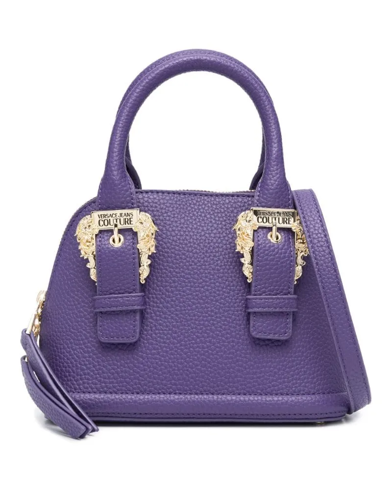 Versace Jeans Handtasche mit barocker Schnalle - Violett Violett