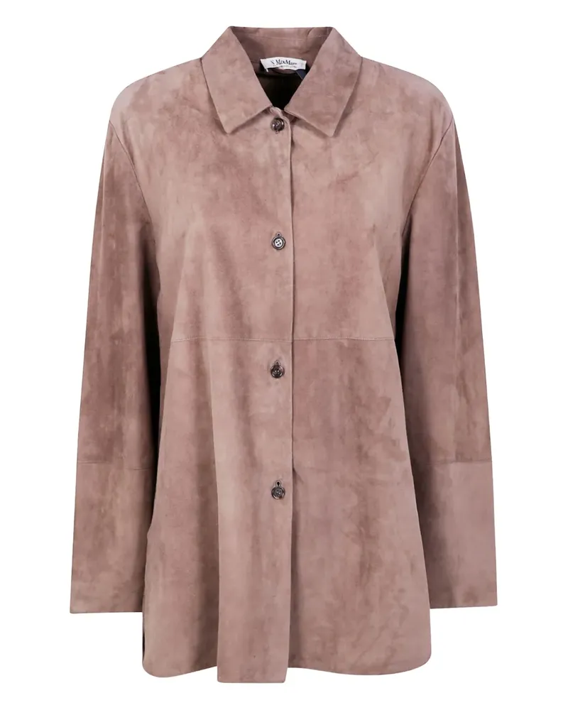 Max Mara Mantel aus Wildleder - Brown Brown