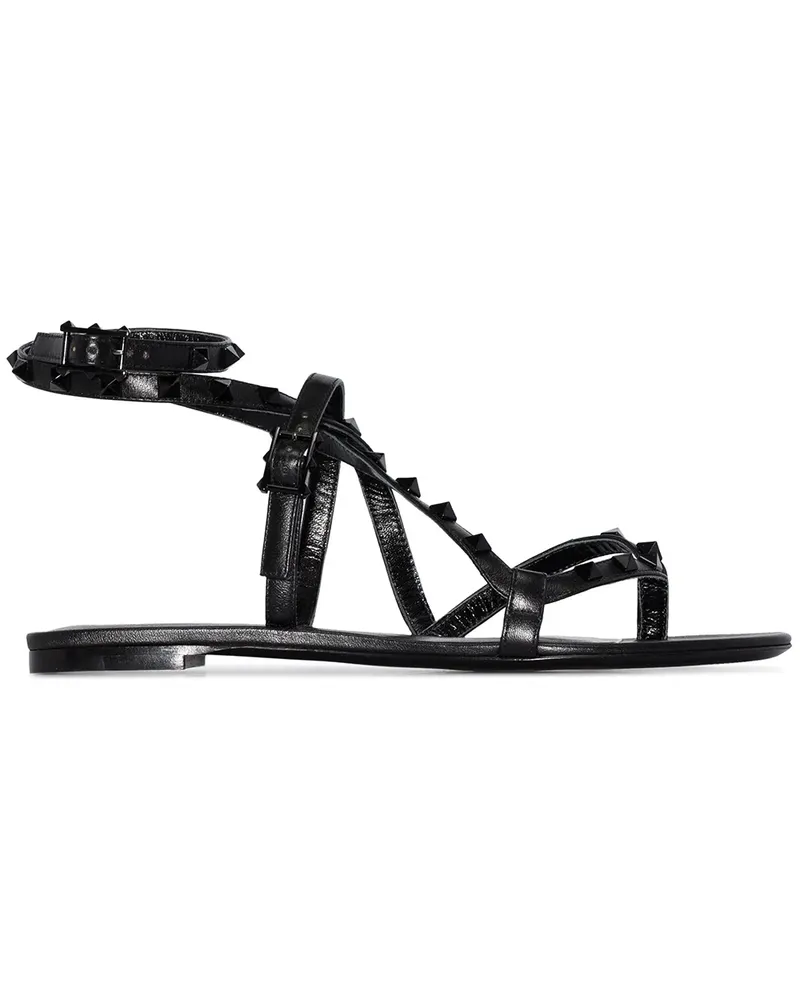 Valentino Garavani Rockstud' Sandalen - Schwarz Schwarz