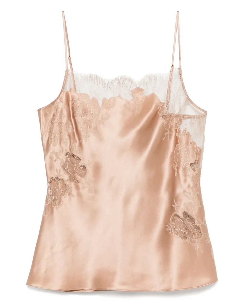 Carine Gilson Camisole-Top aus Calais Caudry-Spitze - Nude Nude