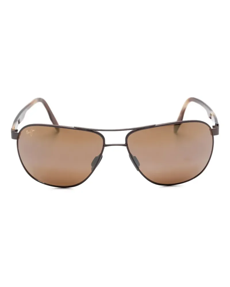 Maui Jim Castles Pilotenbrille - Braun Braun