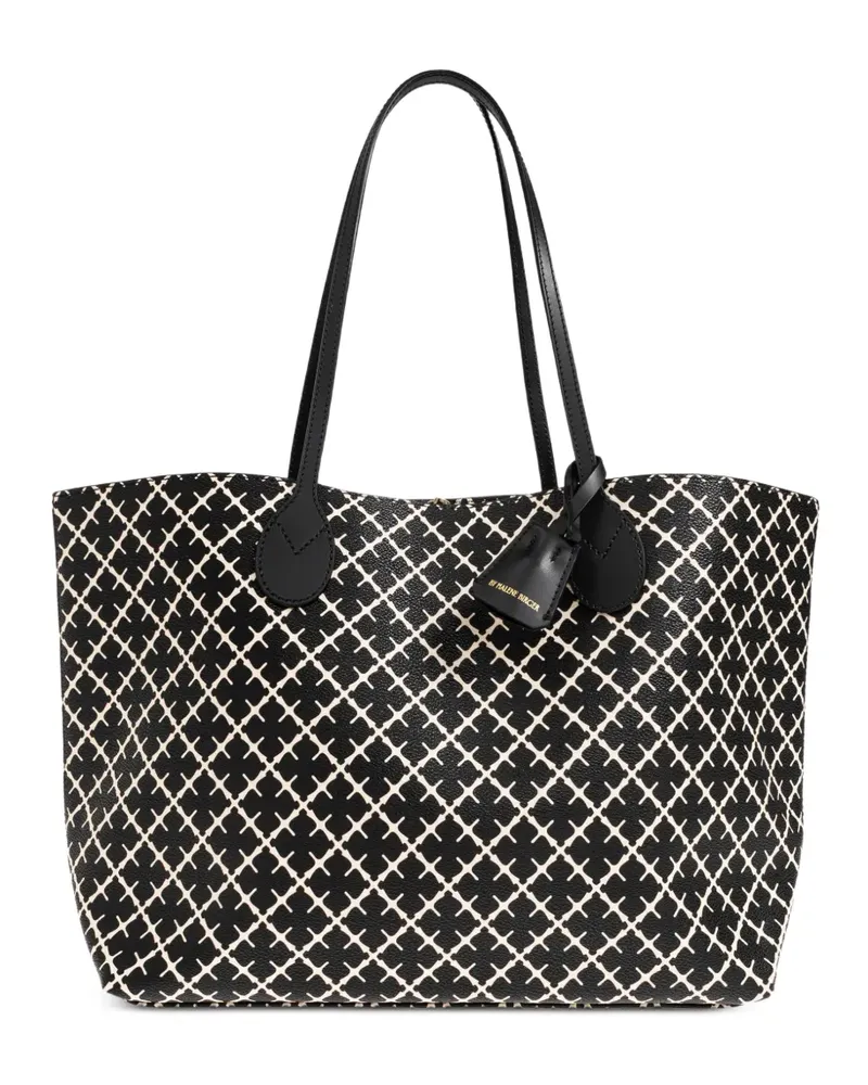 By Malene Birger Handtasche mit Monogramm-Print - Schwarz Schwarz