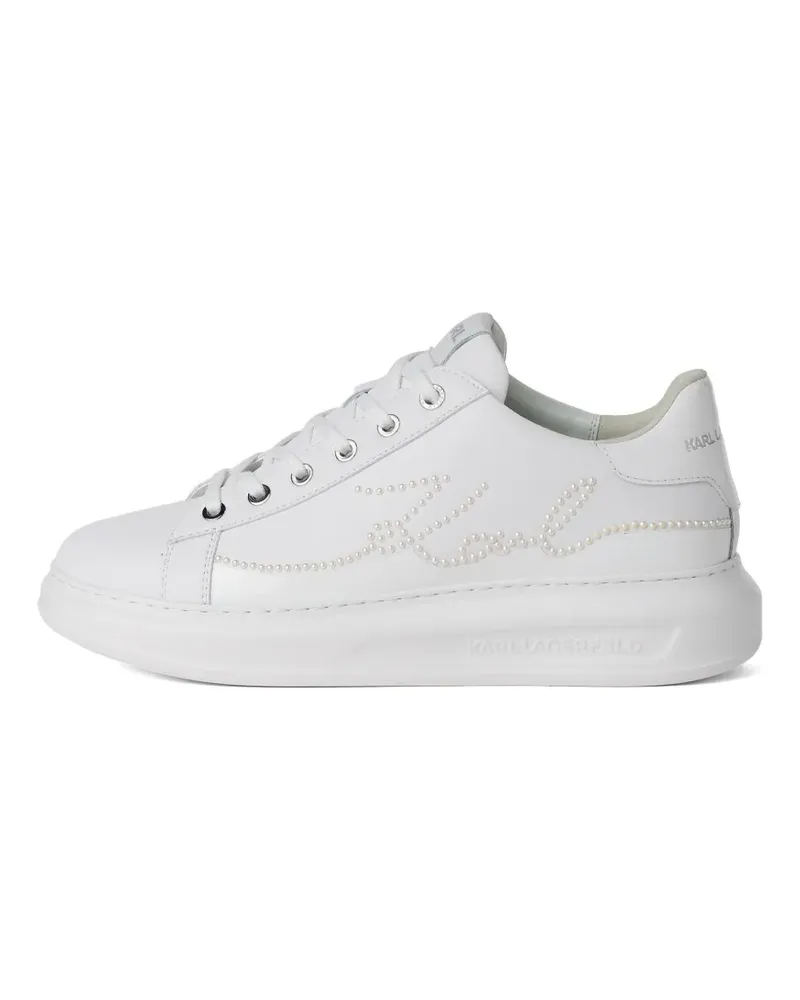 Karl Lagerfeld Kapri Signia Sneakers mit Perlen - Weiß Weiß