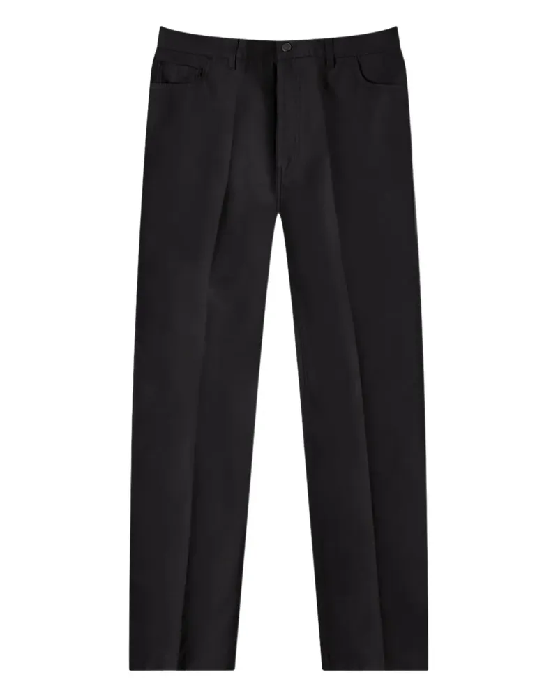 Valentino Garavani Straight-Leg-Hose mit Falten - Schwarz Schwarz
