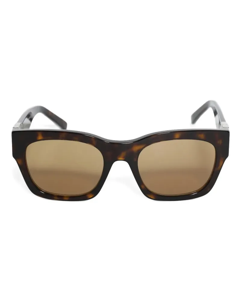 Givenchy 4G rectangle-frame sunglasses - Braun Braun