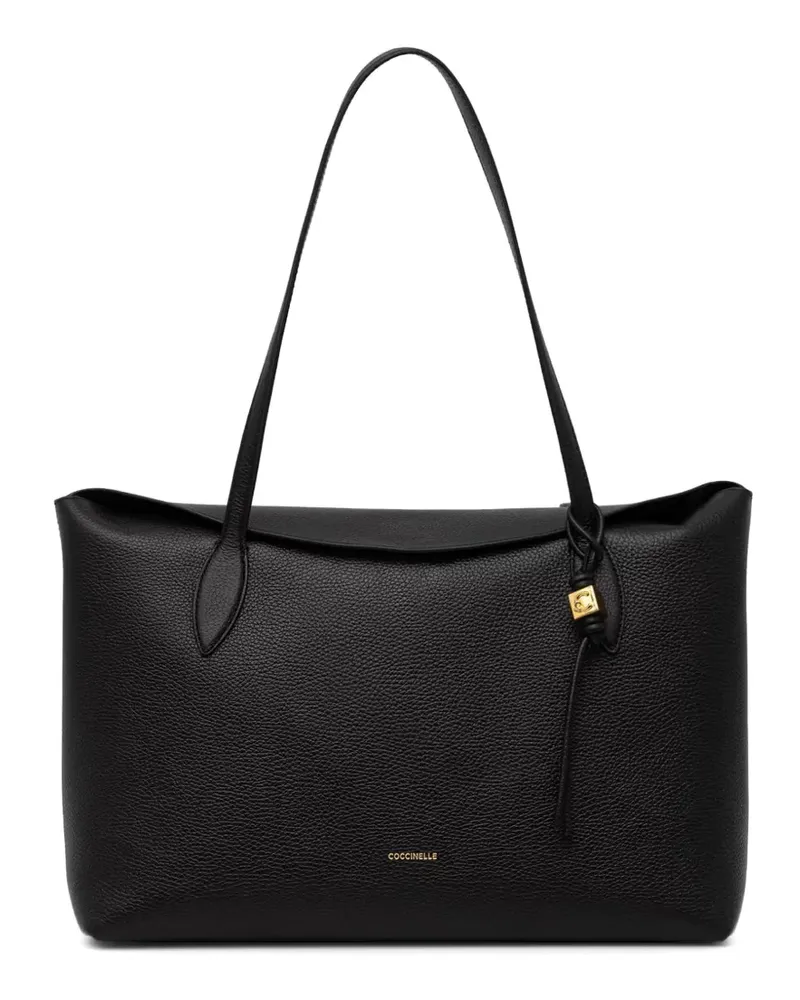 Coccinelle Tote Bag aus Leder - Schwarz Schwarz