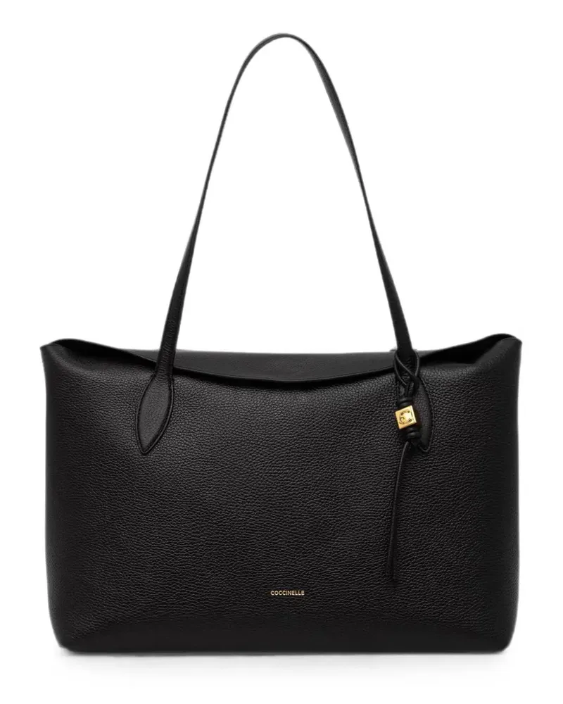 Coccinelle top-handles leather tote bag - Schwarz Schwarz