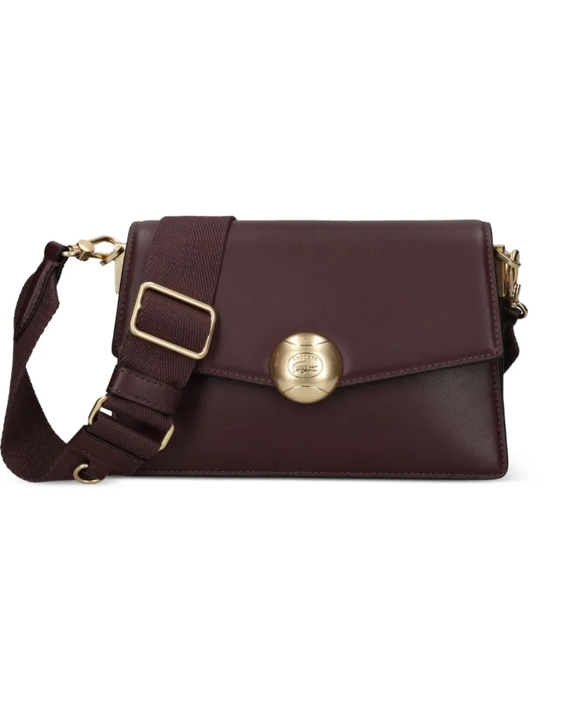 Lacoste Ledertasche mit abnehmbarem Riemen - Braun Braun