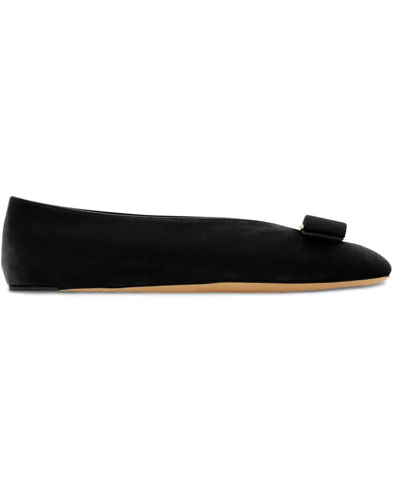 Ferragamo Vara Ballerinas mit Schleife - Schwarz Schwarz