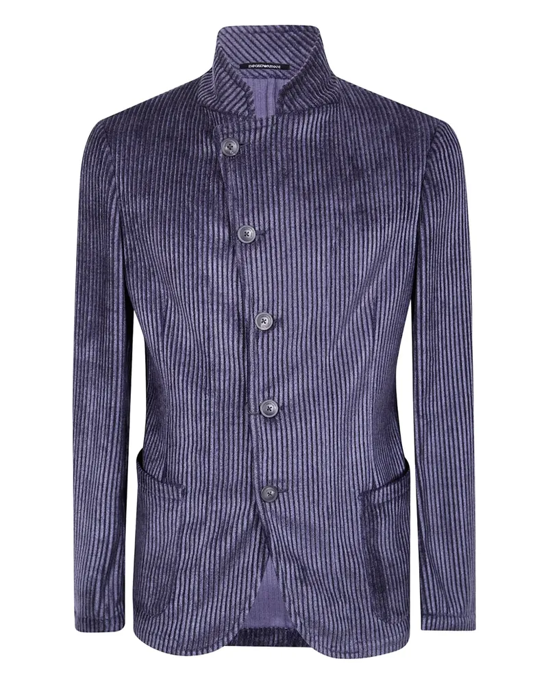 Emporio Armani Gerippte Jacke mit Cordstruktur - Violett Violett