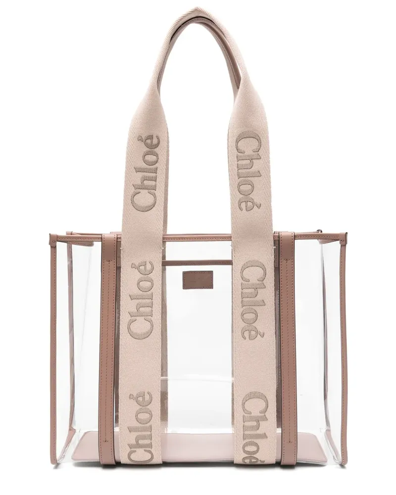 Chloé Mittelgroßer Woody Shopper - Rosa Rosa