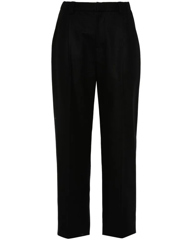 Brunello Cucinelli Hose aus Filz - Schwarz Schwarz