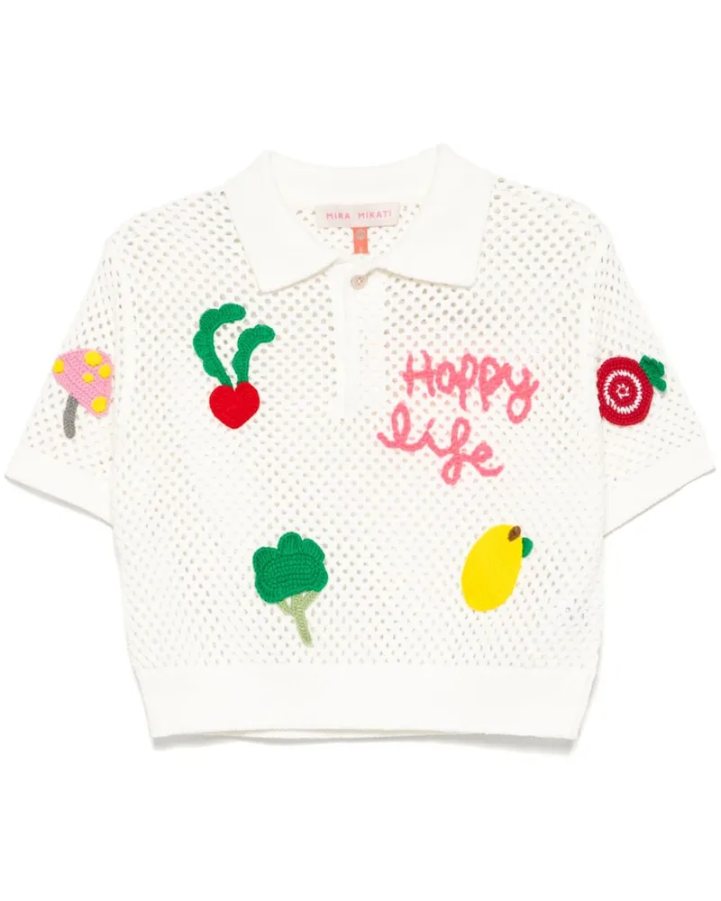 Mira Mikati Klassisches Poloshirt - Weiß Weiß