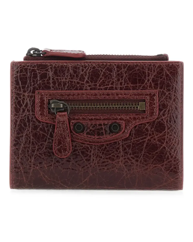 Balenciaga Le City bifold wallet in berry red - Rot Rot