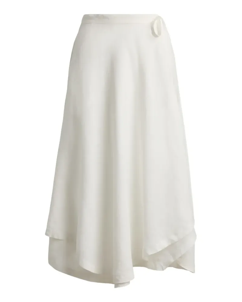 Ralph Lauren tie-waist midi skirt - Weiß Weiß