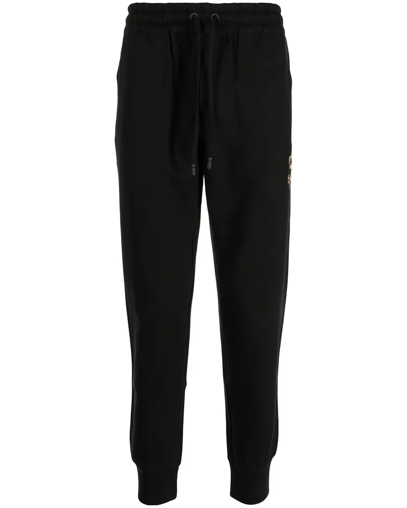 Dolce & Gabbana Sporthose mit Wappenstickerei - Schwarz Schwarz