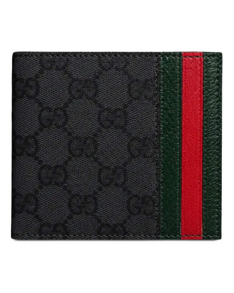 Gucci Portemonnaie mit Web-Kartenfächern - Schwarz Schwarz