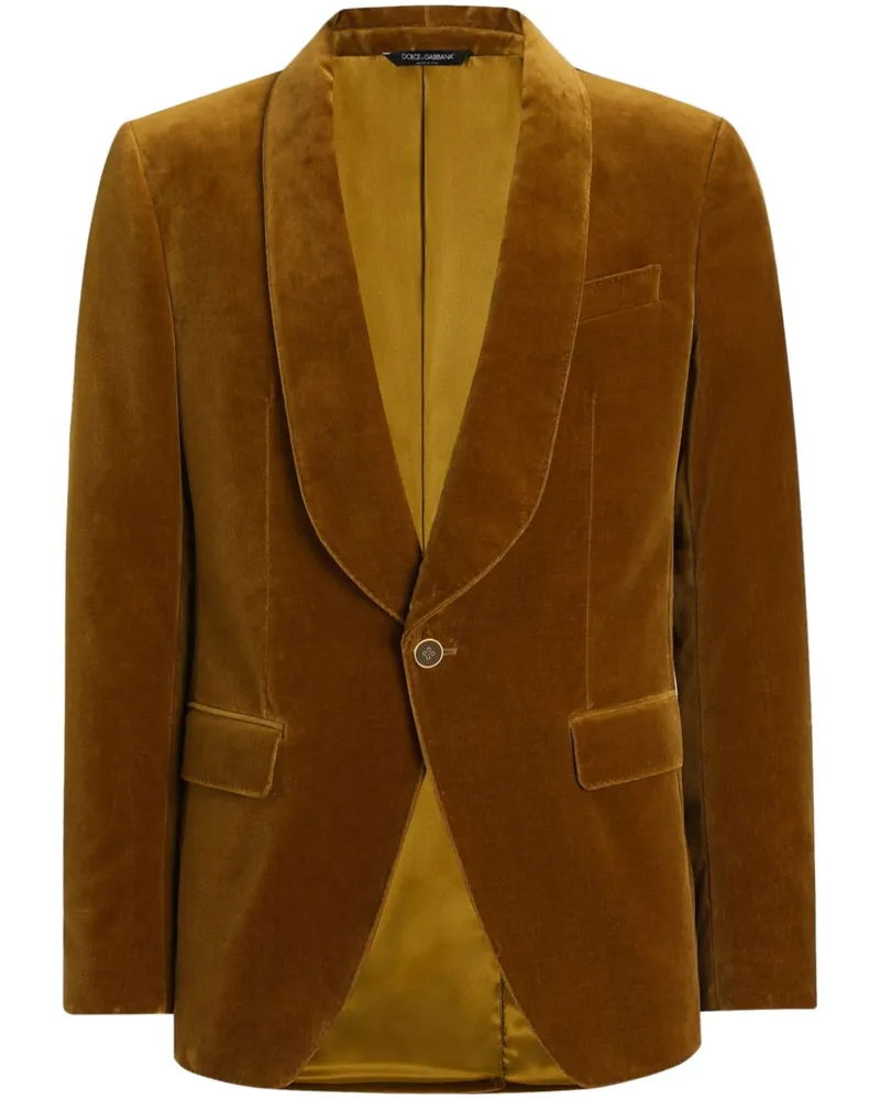 Dolce & Gabbana Sakko aus Samt - Orange Orange