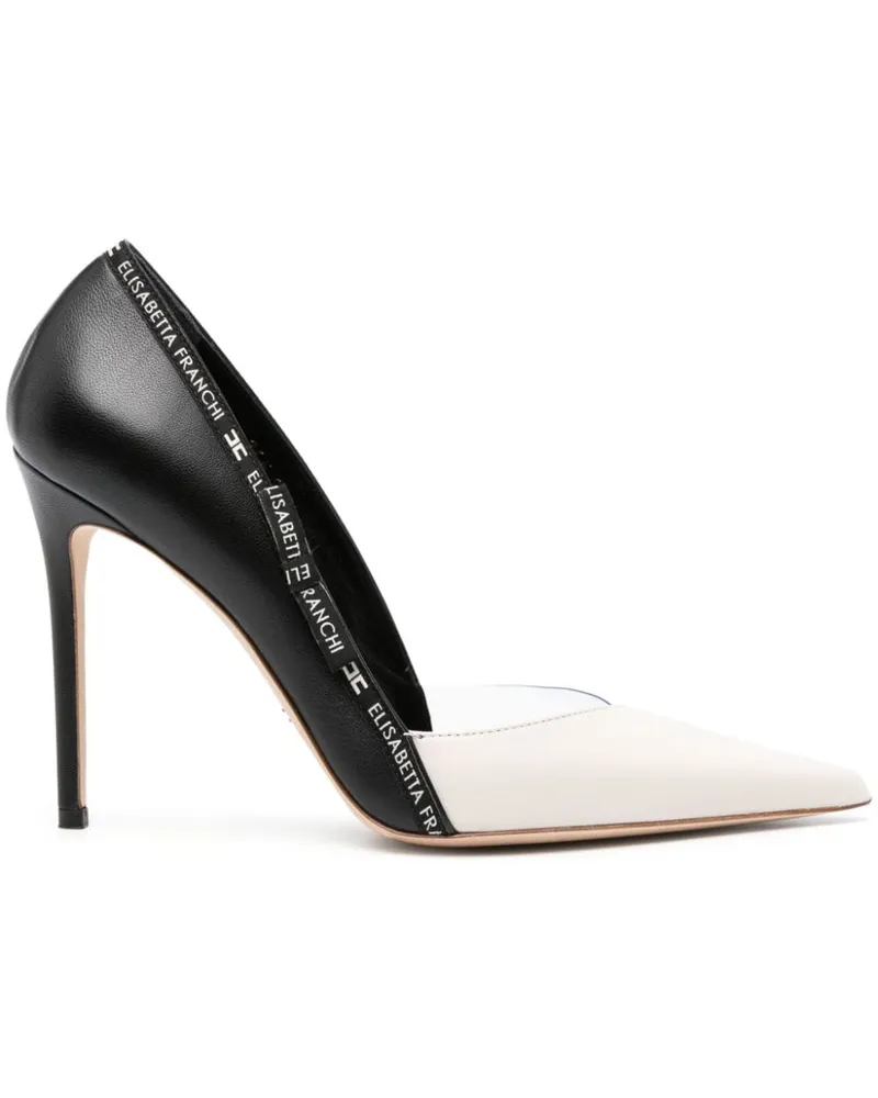 Elisabetta Franchi Pumps mit Logo-Stickerei 110mm Schwarz