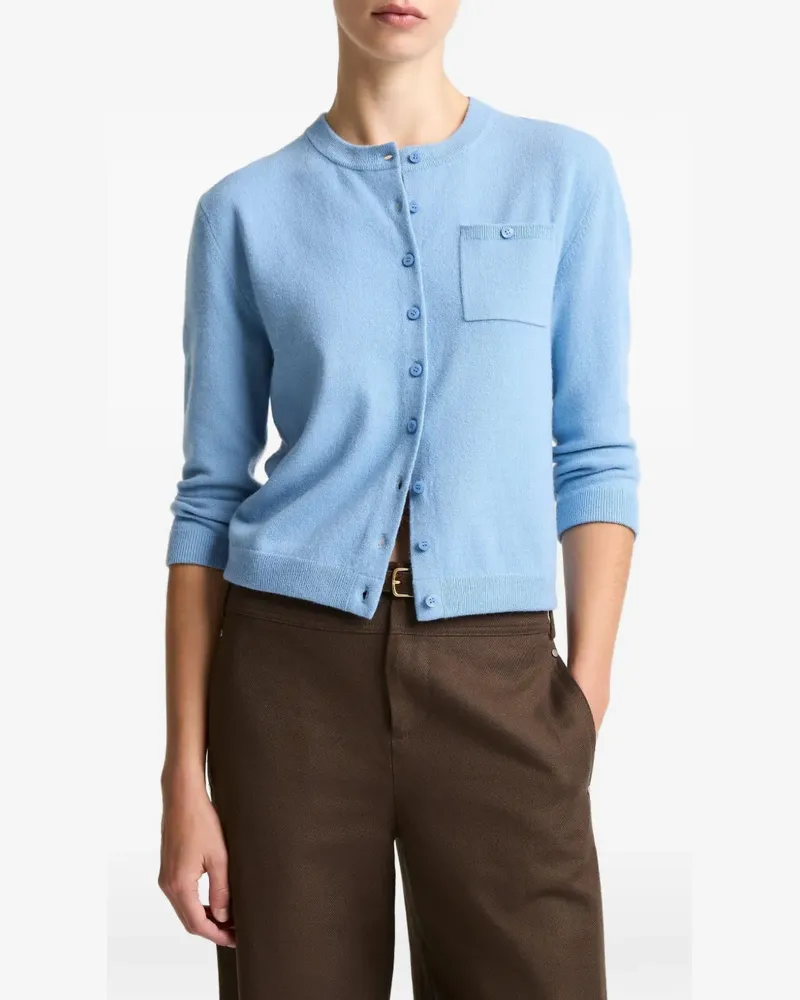 Vince chest-pocket cardigan - Blau Blau