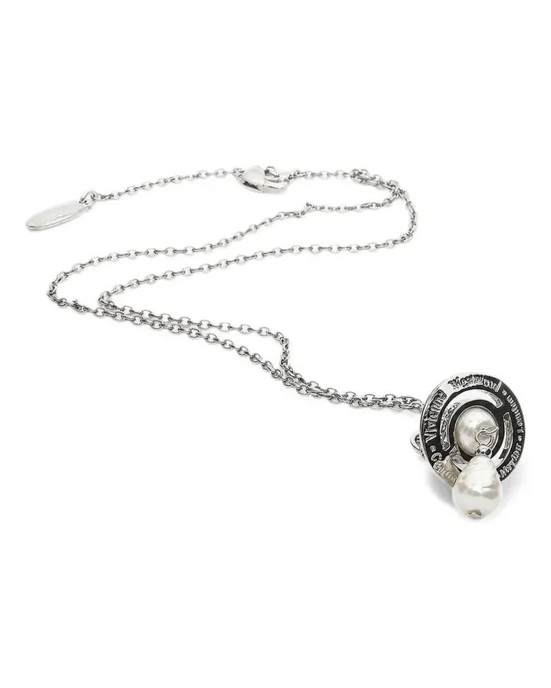 Vivienne Westwood Aleksa Halskette mit Perlenanhänger - Silber Silber