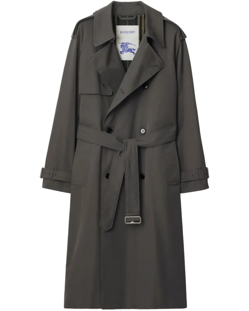 Burberry Trenchcoat aus Gabardine - Grau Grau