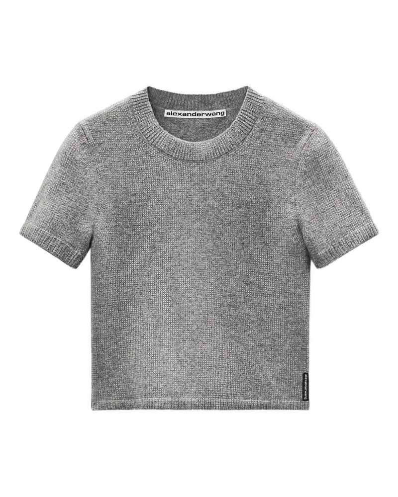 Alexander Wang T-Shirt mit Verzierung - Grau Grau