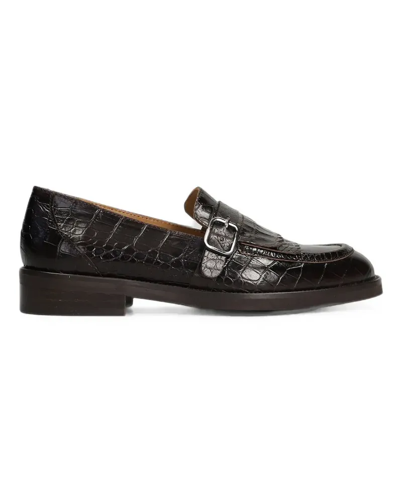 Pedro Miralles Loafer mit Kroko-Effekt - Braun Braun